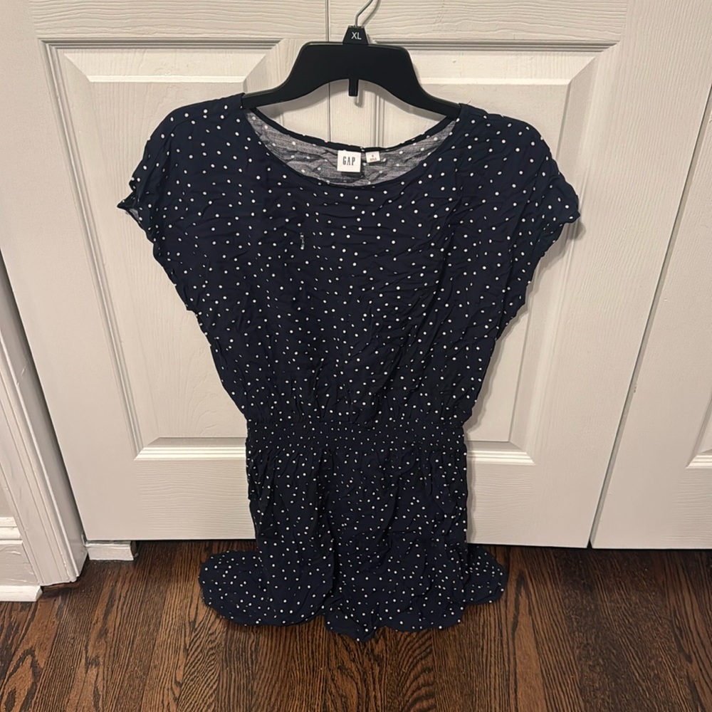 Gap Blue & White Polka Dot Dress